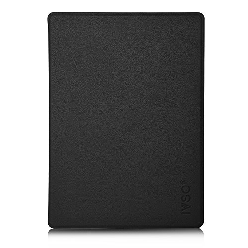 Kobo Aura One Hülle, IVSO Ultra Schlank Superleicht Ständer Slim Leder zubehör Schutzhülle für Kobo Aura One perfekt geeignet, Schwarz - 4