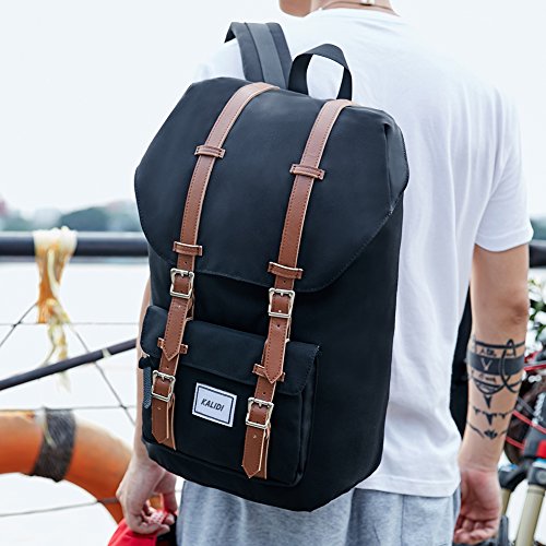 KALIDI 17 Zoll Laptop Rucksack Backpack Schulrucksack für bis zu 15.6 zoll Laptop Notebook Computer Arbeit Campus Studenten Outdoor Reisen Wandern mit Großer Kapazität - 5