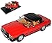 Produktbild Mercedes-Benz 350SL R107 Cabrio Rot mit Soft Top Dach 1971-1989 1/18 Sun Star Modell Auto mit individiuellem Wunschkennzeichen