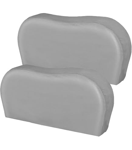 Maypole 93665 Protezione Pneumatici Per Roulotte E Camper Con Picchetti - 65x21 Cm, Grigio, Anti UV