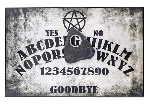 Tabla de güija The Planchette (tamaño A4, madera), diseño de ojo y acabada a mano