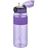 UZSPACE FiftyFifty Pipetliısırılamaz 600 ml Silikon G&ouml;nande Tritan Su Matarası Mor