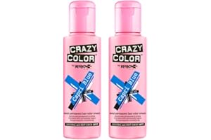 Tinte capilar semi-permanente de Crazy Color 100ml (Capri Blue - azul intenso)