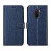 Produktbild Pocophone F1 Hülle,Leder Tasche Flip klappbares Case Cover Standfunktion Kartenfach Magnetverschluß Card Holder kristallklarer TPU Stoßstange Wallet Schutzhülle Handyhülle für Xiaomi Poco F1 (Blau)