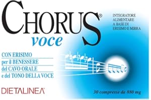 Dietalinea Chorus Voce - Integratore alimentare in compresse 30per il benessere della gola e del tono della voce