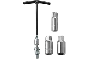 Honoflux Spark Plug Socket Wrench Spark Plug Removal Tool Set T-Handle Steel Spark-Plug Spanner 16mm 18mm 21mm