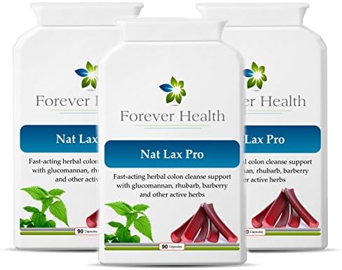 NAT LAX PRO - Nat Lax Pro is the Ultimate Herbal Laxative – It Uses Only POWERFUL HERBAL Ingredients Like RHUBARB WILD YAM and GARLIC To Quickly Relieve a Blocked Colon / Bowel and is based on the World Famous Dr Christopher Formula - Specially Formulated to give Quick relief from Constipation and other Digestive Disorders Like IBS or Irritable Bowel Syndrome - FEEL FRESH and CLEAN - 270 Herbal Capsules