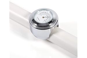 KEENSO Motorcycle Handlebar Thermometer, 7/8 Inch 1 Inch Motorcycle Handlebar Thermometer, Waterproof Temperature Display with Anti-Bounce Rubber Mat and Allen Key