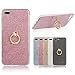 Produktbild Everainy Kompatibel für iPhone 7 Plus/iPhone 8 Plus Hülle Silikon Bumper Gummi Neu Cover mit Ring 360 Grad Ständer Hüllen für iPhone 7 Plus Handyhülle Stoßfest TPU Stoßstange Schutzhülle (Rot)