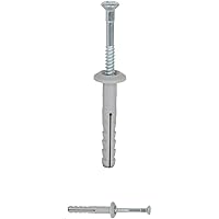 fischer Nageldübel 6 x 40/7 P, hochwertige Nylondübel mit verzinkter Pilzkopfschraube (50 Stk.), Dübel für optimalen…