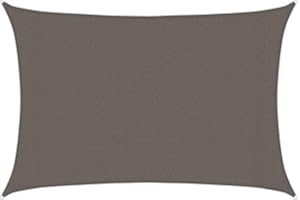 vidaXL Sun Sail, Sun Protection, Wind Protection, Sun Canopy, UV Protection, Sun Shade Sail, for Garden, Patio, Balcony, 160 g/m², Anthracite, 3 x 4.5 m, HDPE