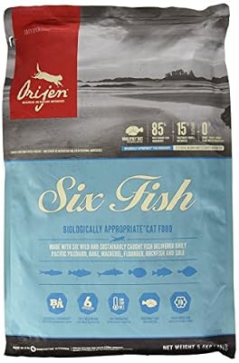 Orijen Aliment Goût : Six Poissons - pour Chat et Chaton