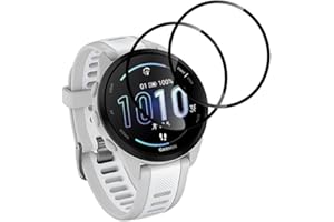 Banuyaw für Schutzfolie Garmin Forerunner 165 Folie Garmin Forerunner 165 Panzerfolie, für Soft TPU Garmin Forerunner 165 Glasfolie 2 Stück Blasenfrei HD Garmin Forerunner 165 Displayschutzfolie