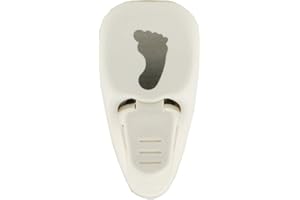 Artoz Perforatrice pour papier - Motif pieds de bébé - 30 mm - Pour la fabrication de cartes - Pour fêtes prénatales, anniversaires, Noël, invitations, mariage, baptême et bien plus encore