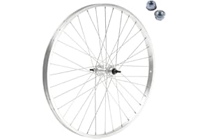 ECOVELO CERCHIO ANTERIORE 26 X 1.75 RUOTA BERETTA PER BICI MTB CITY BIKE ALLUMINIO/ACCIAIO DADI DI FISSAGGIO INCLUSI