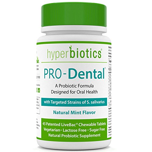 Preisvergleich Produktbild PRO-Dental, Kautabletten, Natur Minzgeschmack, 45 Tabletten - Hyperbiotics