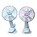 Japace® Multifunctional Portable Mini Clip Fan for Baby Stroller Baby Cots Playpens Desks In the car Table Desk Clip-on With USB Cable Built-in lithium battery(Random Colour)