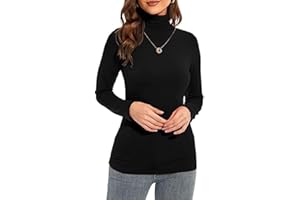 VEARZ® Womens Polo ROLL Neck Jumper - Ladies Long Sleeves Plain Stretchy HIGH Neck Pull Over Sweater Turle Neck Top Plus Size UK