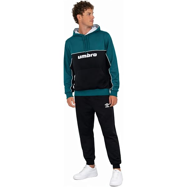 Tuta uomo in cotone con zip umbro uos30276 Umbro