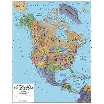 Poster Mappa Politica Germania 61x91.5 Cm - Carta Decorativa Con Accessori Multicolore - Foto 4