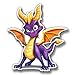 Produktbild USTORE Vinyl-Aufkleber Spyro Dragon Remastered Gaming Wetterfest für Windows Auto Handy Stoßstangen Laptop Wand, 10,2 cm Konturschnitt
