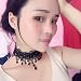 3PCS Different Style Womens Lace Choker Necklace Chain Necklace With Dangling Beautiful Beads Charm Pendant for Women Girls Best Gift