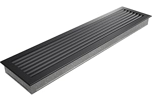 KRATKI grille de ventilation grille de cheminée FRESH 17cm x 70cm graphite