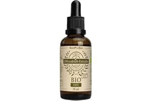 ‎SINOPLASAN GMBH Bio Olivenblattextrakt FORTE 50 ml | 100% rein | ohne Zusätze | 10% Oleuropein | vegan | laborgeprüft | hoch dosiert