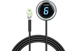 NORXI Indicador de Marchas de Motocicleta para Versys 650 1000 Er6n Er6f Ninja300 z250 z800 Z1000 ECU enchufe Impermeable LED Pantalla (Azul)