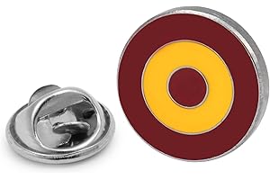 Gemelolandia | Pin de Solapa Escarapela Española Ejercito del Aire RAF Española | Pines Originales Para Regalar | Para las Camisas, la Ropa o para tu Mochila | Detalles Divertidos