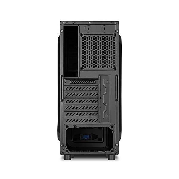Sharkoon VS4-S - Caja de Ordenador, PC Gaming, Semitorre ATX, Negro - Image 4