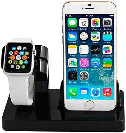 New! Dual purpose Rack docking station for Smart-Mobile phones ip5/6/6s/smart watches (black)