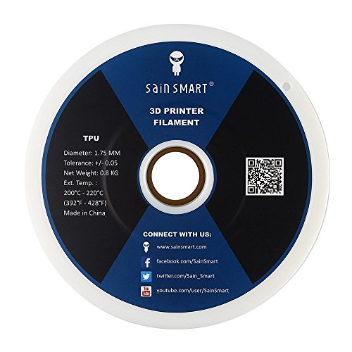 SainSmart Flexible TPU 3D Filament for 3D Printers 3D Drucker, 1,75 mm, 800g Spool - 4