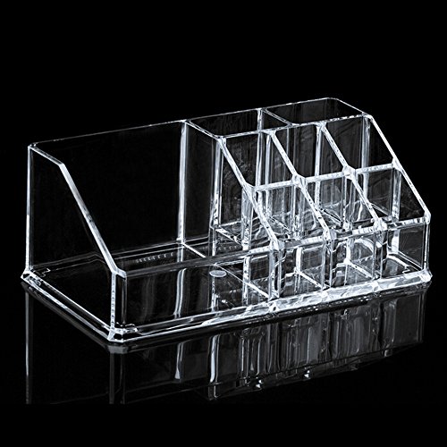 Teenxful Clear Acrylic Lipstick Holder Cosmetic Display Stand Makeup Organiser Jewellery Storage Case