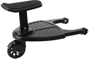 CYPREASON Buggys Board Mit Sitz Trittbrett Für Kinderwagen Buggys Board Trittbrett Mitfahrbrett Universal Stabiles Two Wheel Design Kinderwagenzubehör Für Alle Kinderwagen Geeignet