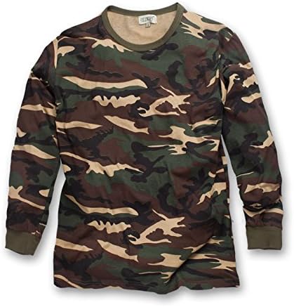 Maglia t-shirt sizes Strong Military Long Sleeve Autumn Spring Cotton, Woodland, XXXXL