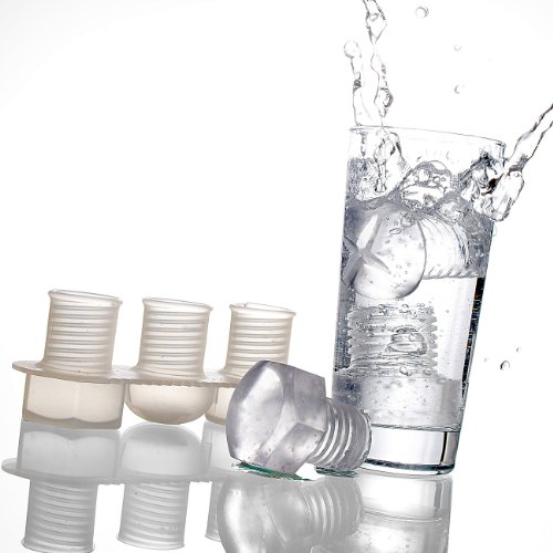 infactory Originelle Eiswürfelformen „Schrauben“ aus Silikon - 3