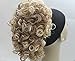 New Luscious Curly Synthetic Claw Clip Ponytail Hair Piece up do Clipin bun12" Hairpieces UK (Dark Mix Blonde #27/613)