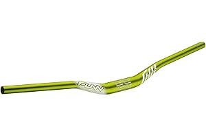 Funn Full On Cintre VTT avec collier de serrage de 35 mm et largeur de 785 mm, cintre rehaussé en alliage solide et léger pour VTT, BMX et vélo de route, cintre VTT avec rehausse de 30 mm (Vert)