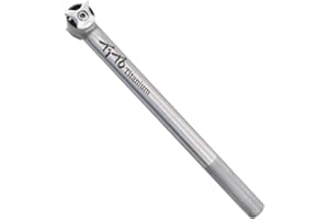 TITO TITANIUM TiTo Tige de selle après flotteur en alliage de titane pour vélo de route, VTT 27,2 mm/30,9 mm/31,6 mm.