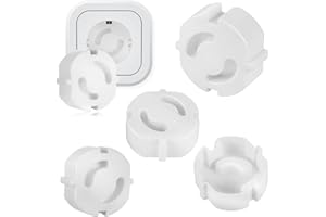 TAO PIPE 25 Stück Steckdosen Kindersicherung, Steckdosenschutz zum Stecken, Steckdose Kindersicherung, Babysicherung Steckdose, Steckdosensicherung (Weiß)