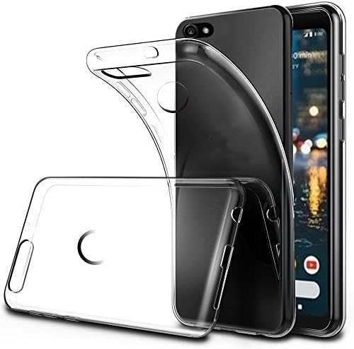 Case Cover Google Pixel 2 XL, lonvipi Mobile Transparent Bumper Slim Anti-Skid Protection TPU Flexible Silicone