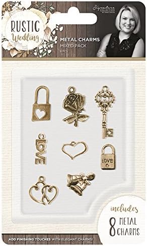 Sara Davies Rustic Wedding Signature Collection - Metal Charms (8pc)