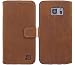 Produktbild Burkley® Handyhülle geeignet für Samsung Galaxy S7 Lederhülle kompatibel mit Galaxy S7 bruchfeste Schutzhülle Book Case - Cognac Braun (WIDG8S7)