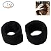 MLMSY Hair Bun Hair Styling Disk Hair Donut Bun Maker Hair Clip Former Foam French Twist Roller Fashion Fast Easy Magic DIY Hair Updo Tool Hair Fold Wrap Snap Accessories Easy Hairstyles 2 Pack Black