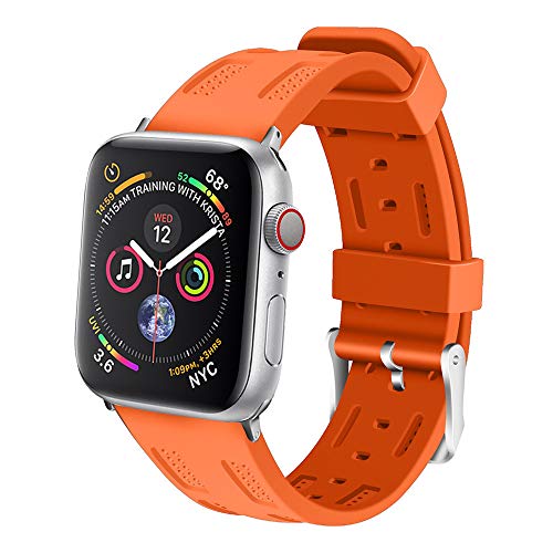 FeiliandaJJ 44mm Silicone Watch Band For Apple Watch Series 4 Replacement Fashion Bracelet Watch Girls Strap Band Wristband