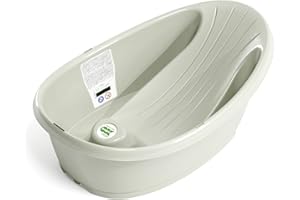 OKBABY ECO Onda Baby Compact Shower Bath - Recycled Plastic - Ergonomic Design with Non-Slip Seat for Newborn Baby Bath 0-12 Months