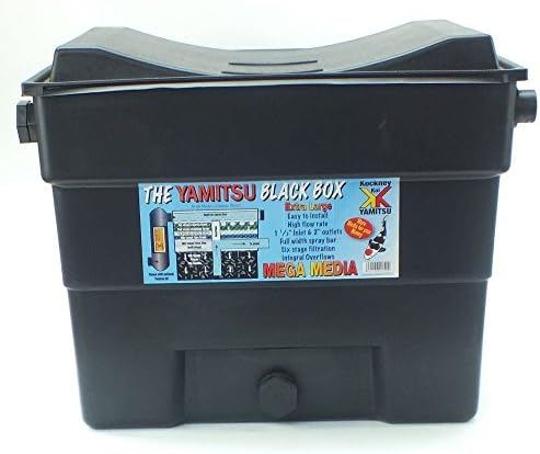 Kockney Koi Yamitsu Mega XL Black Box Pond Filter Fish Goldfish Koi Carp Pump Fed