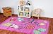 Produktbild Kinderteppich Barcelona Eule and friends Lila - versandkostenfrei schadstoffgeprüft pflegeleicht antistatisch schmutzresistent robust strapazierfähig Wohnzimmer Schlafzimmer Kinderzimmer Küche Flur , Größe Auswählen:80 x 150 cm
