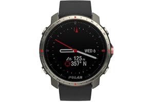 Polar Grit X Pro Titan – Premium GPS Outdoorklocka – Militär Hållbarhet, Safirglas, Handledsbaserad Pulsmätning, Ultralång Batteritid, Navigering – Bäst förTerränglöpning, Vandring, Mountainbike